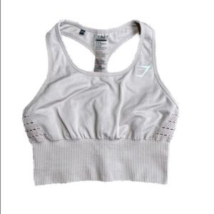 gymshark tan sports bra